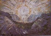 Edvard Munch Sun oil painting